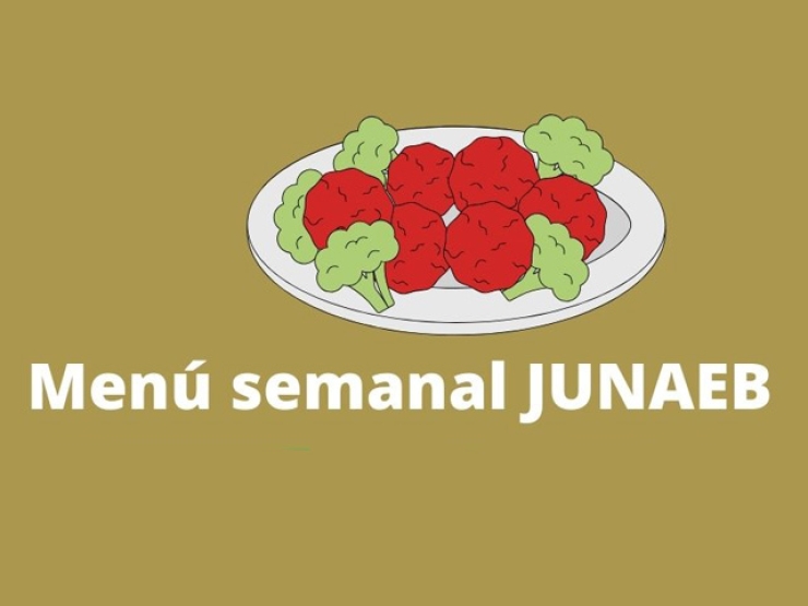 Menú mes de mayo Junaeb