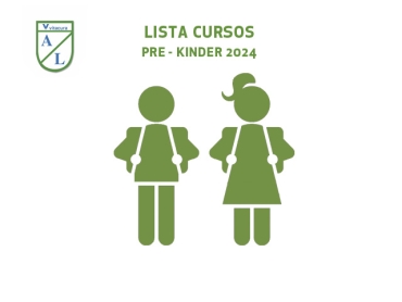 Lista Cursos 2024 - Pre Kinder 2024